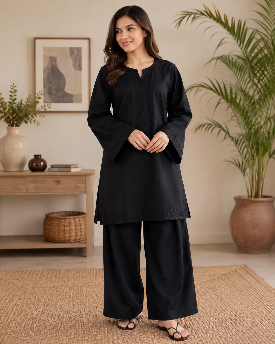 Ranaai - Embroidered 2PC Suit - Image 2