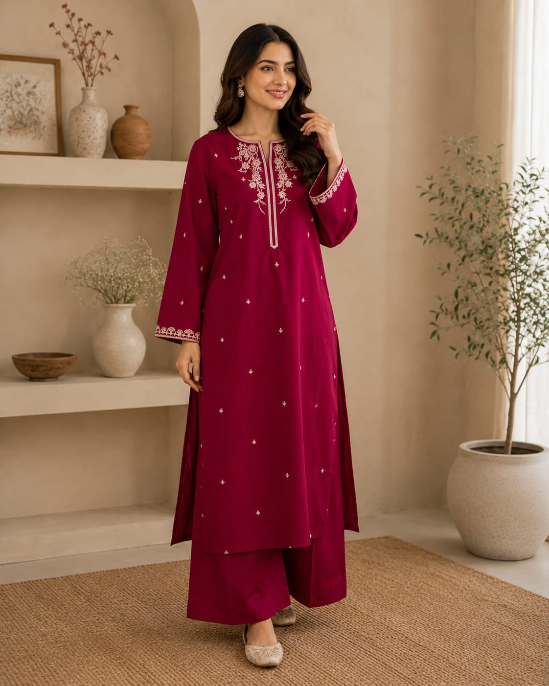 Gulnaar Grace – Embroidered 2PC Suit - Image 2
