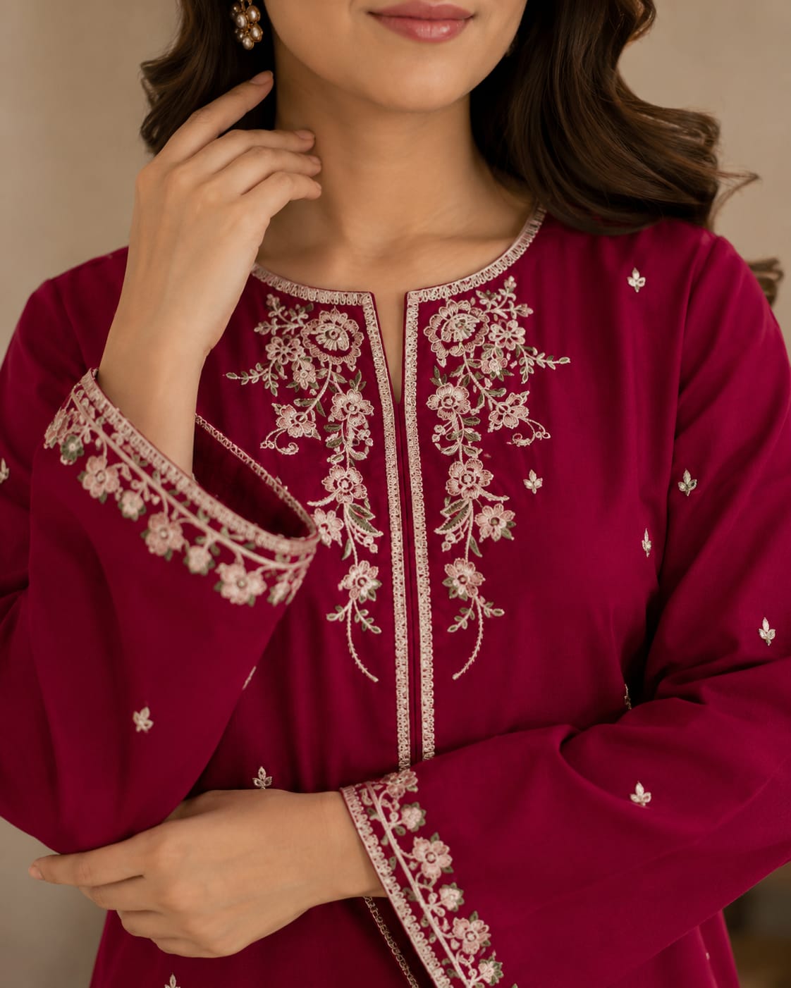 Gulnaar Grace – Embroidered 2PC Suit - Image 3