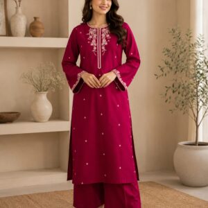 Gulnaar Grace – Embroidered 2PC Suit