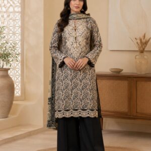 Ember – 3PC Embroidered Suit